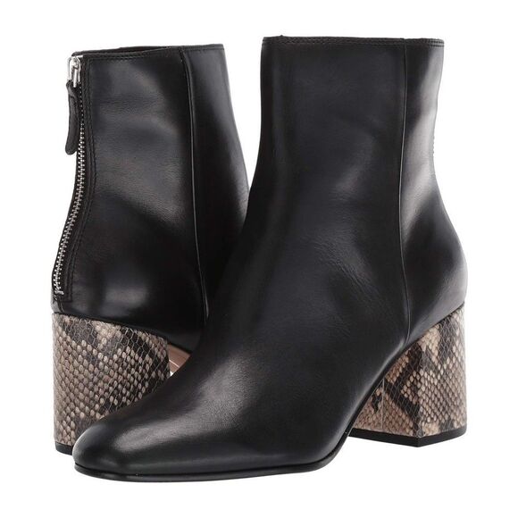 Dolce Vita Boots Women’s 8.5 Vidal Black Square Toe Heeled Ankle - Picture 8 of 8